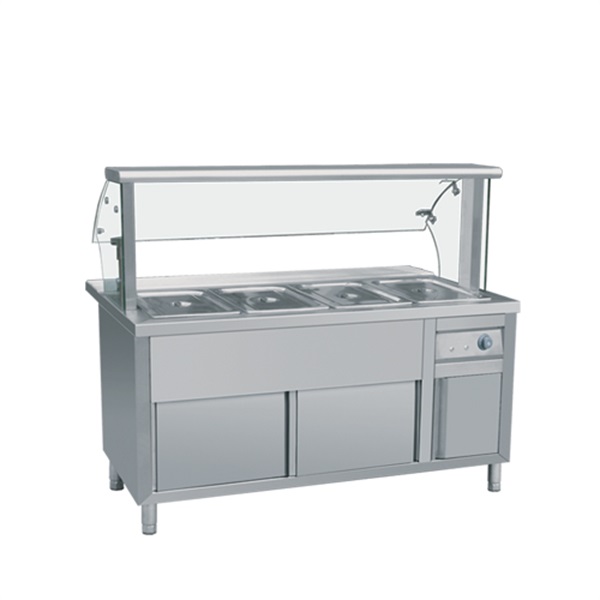 帶玻璃罩保溫售賣(mài)柜